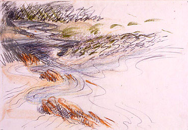 Drawing: quick sketch, Inlet
